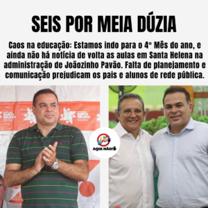 NADA DE AULAS EM SANTA HELENA
