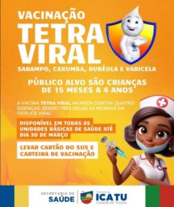 Prefeitura de Icatu, intensifica a vacinação infantil para garantir mais saúde e proteção às crianças!