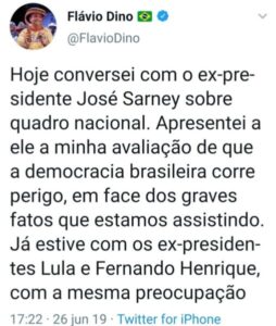 Sobre a visita de Lula ao Maranhão: Flávio Dino não permitirá agenda com o ex-presidente Sarney, e deverá passar longe dos esqueletos de Bacabeira e Rosário…
