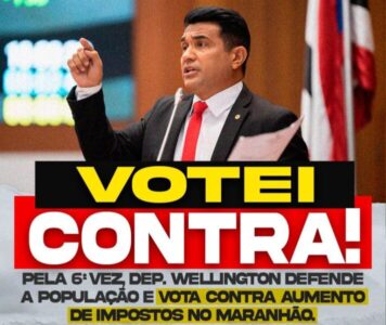 Wellington do Curso vota pela 6ª vez contra aumento de impostos no Maranhão