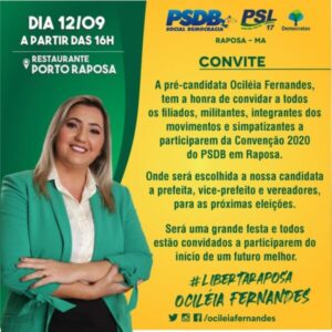 Movimento Liberta Raposa lançará chapa encabeçada por Ocileia Fernandes, nesta sexta-feira, 12…