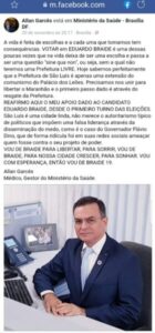 Votar pela liberdade: Liderança da Direita, Allan Garcês, reafirma apoio a Braide!