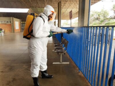 Terminal Rodoviário de São Luís assa por desinfecção biólogica pra combater a Covid 19