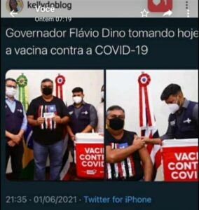 Sobre o sequestro de vacinas e aumento de ICMS. Que vergonha, Flávio Dino…