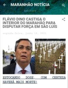 Vacina virou palanque eleitoral no Maranhão…