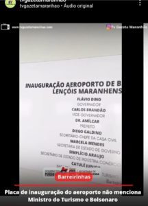 Ministro do Turismo cobra governador por parceria feita com dinheiro enviado por Bolsonaro