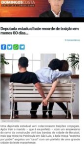 Deputada do Maranhão estaria sendo atacada por causa de seus “apetites sexuais” por um aliado do Palácio dos Leões…