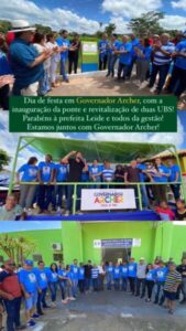 Pedro Lucas participa de inaugurações em Governador Archer