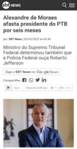 Alexandre de Moraes estaria por trás da “debandada” de políticos do PTB no Maranhão?