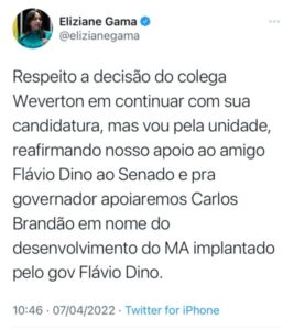Deu luta: Eliziane Gama a “nova traidora”?