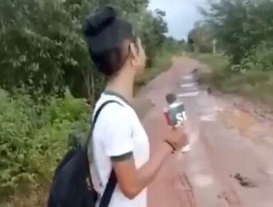 Alunos usam a criatividade para cobrar melhorias ao prefeito Luciano Genésio em Pinheiro