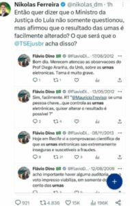 A ponta do iceberg da tuitada printada de Flávio Dino…