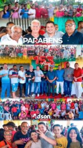 Uma multidão participa do encontro com Adson Manoel em Turiaçu