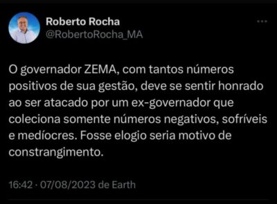 Rocha sobre ataques de Dino a Zema…