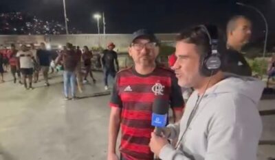 Enquanto o povo de Turiaçu ‘padece’ o irmão do prefeito que é secretário curte o jogo do Flamengo no Rio de Janeiro