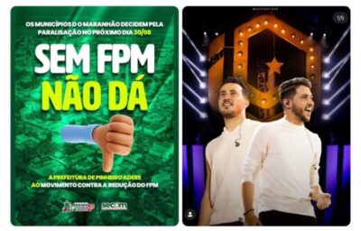 CONTRADIÇÃO: Luciano Genésio adere à paralisação dia 30 e vai fazer festa milionária no dia 04 em Pinheiro