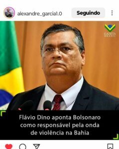 Tem culpa Bozo? A nova fakenews de Flávio Dino….