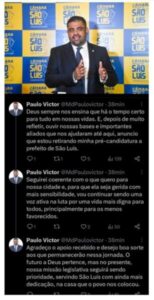Braide sentado na maquina: Brandão viajou, Paulo Victor arregou!!!