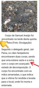 Sobre o assassinato de outro blogueiro: Soltura de presidiários tem a ver com as duas covas prontas para o Dia das Crianças?