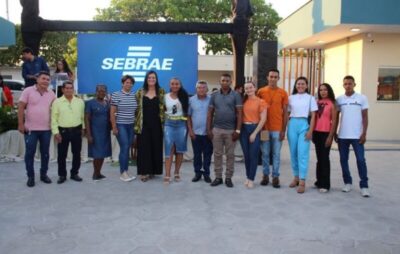 Prefeita de Presidente Sarney, Valéria Castro, prestigia inauguração da nova sede do SEBRAE em Pinheiro