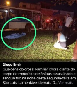 Outra vítima da bandidagem, a culpa nós sabemos de quem é….