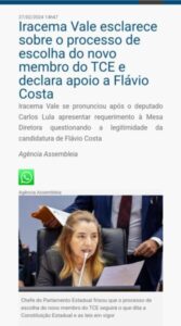 Lula interrompe tentativa da presidenta Iracema emplacar outro “novinho”…