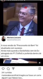 “Vergonha tamanho GG”: Veja no vídeo, Flávio Dino tendo que engolir ofensas dos “togados”?