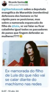 Alô, Kassab: está faltando “enquadrar” o filho do Lula….