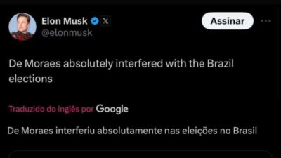 A “tuitada” indigesta de Elon Musk para o STF….