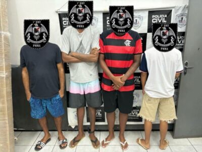 4 NINJAS SÃO PRESOS NO BAIRRO DO SÃO FRANCISCO