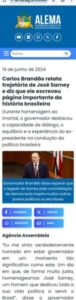 Aliado da oligarquia: Brandão estaria esquecido a promessa de “libertar o Maranhão do Sarney”?