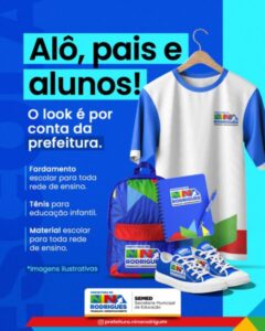 Prefeito Jones Braga Anuncia Fardamento e Material Escolar Gratuitos em Nina Rodrigues