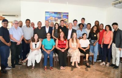 PT 45 ANOS! “UNIÃO E TRABALHO”: Felipe Camarão recebe futuro presidente Nacional do Partido, Edinho Silva e Paulo Okamoto…