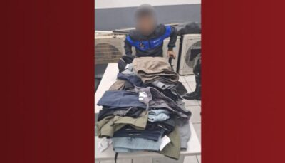 Suspeito de furto em loja é preso no centro de São Luís