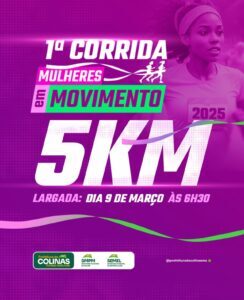 Colinas celebrará o Dia Internacional da Mulher com a “1ª Corrida Mulheres em Movimento”