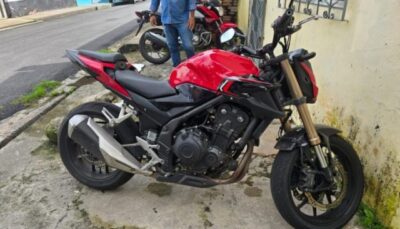 Polícia civil recupera motocicleta avaliada em R$ 38 mil