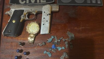 POLÍCIA CIVIL PRENDE HOMEM COM ARMA DE FOGO DE USO RESTRITA EM TURIAÇU