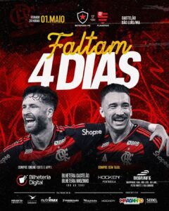 Expectativa total! Flamengo enfrenta Botafogo-PB no Castelão e poucos ingressos restam para o grande duelo em São Luís