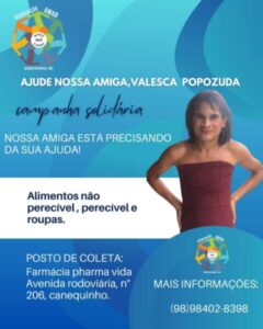 Influencer Waleska enfrenta dificuldades e campanha solidária arrecada alimentos e roupas em Barreirinhas