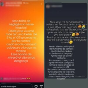 Fato se repete: bebê tem complicações por mau atendimento em hospital de Humberto de Campos