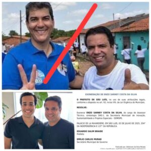 Braide exonera filho de Edilázio Júnior da prefeitura de São Luís