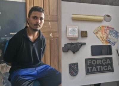Homem é preso por tráfico de drogas na região da Trizidela, em Codó