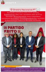 Francimar e Washington se reúnem com presidente nacional do PT