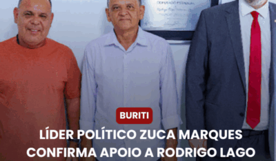 Líder Político Zuca Marques Confirma Apoio a Rodrigo Lago em Buriti