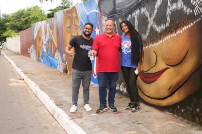 Fred Campos inova e Paço do Lumiar ganha novos muros cheios de vida e cultura.