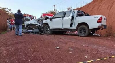 Irmãos morrem após carro derrapar na PA-125 e colidir contra picape em Paragominas