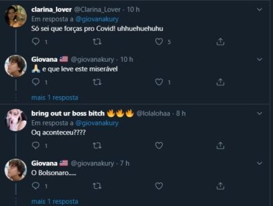 Tuitada do dia: Eleitora derrotada de Haddad e torcedora de Flávio Dino para presidente deseja a morte do Bolsonaro…