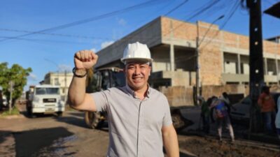 Prefeito André da RalpNet vistoria serviços de Tapa-Buracos em Pinheiro