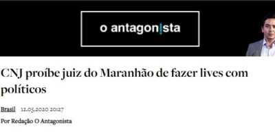 Com pedido ao CNJ senador tucano impediu “ação midiática” de juiz do “lockdow” fazer live com pré-candidatos a prefeito de São Luís do “consórcio comunista”….