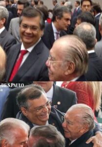 De saída e fora das grades, Flávio Dino reencontra-se com um Sarney sisudo…